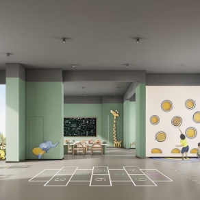 现代儿童娱乐室3D模型下载